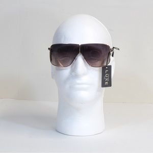 Luxe Men's Side Glitter Shield Fashion Sunglasses NWT